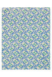 reversible quilt 70x100cm--positano red tiles