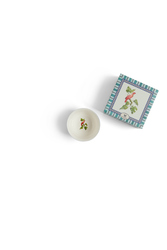 coppetta in porcellana--jungle parrot peacock 