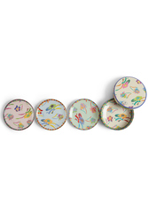 set di 4 piatti da dessert in porcellana--japanese