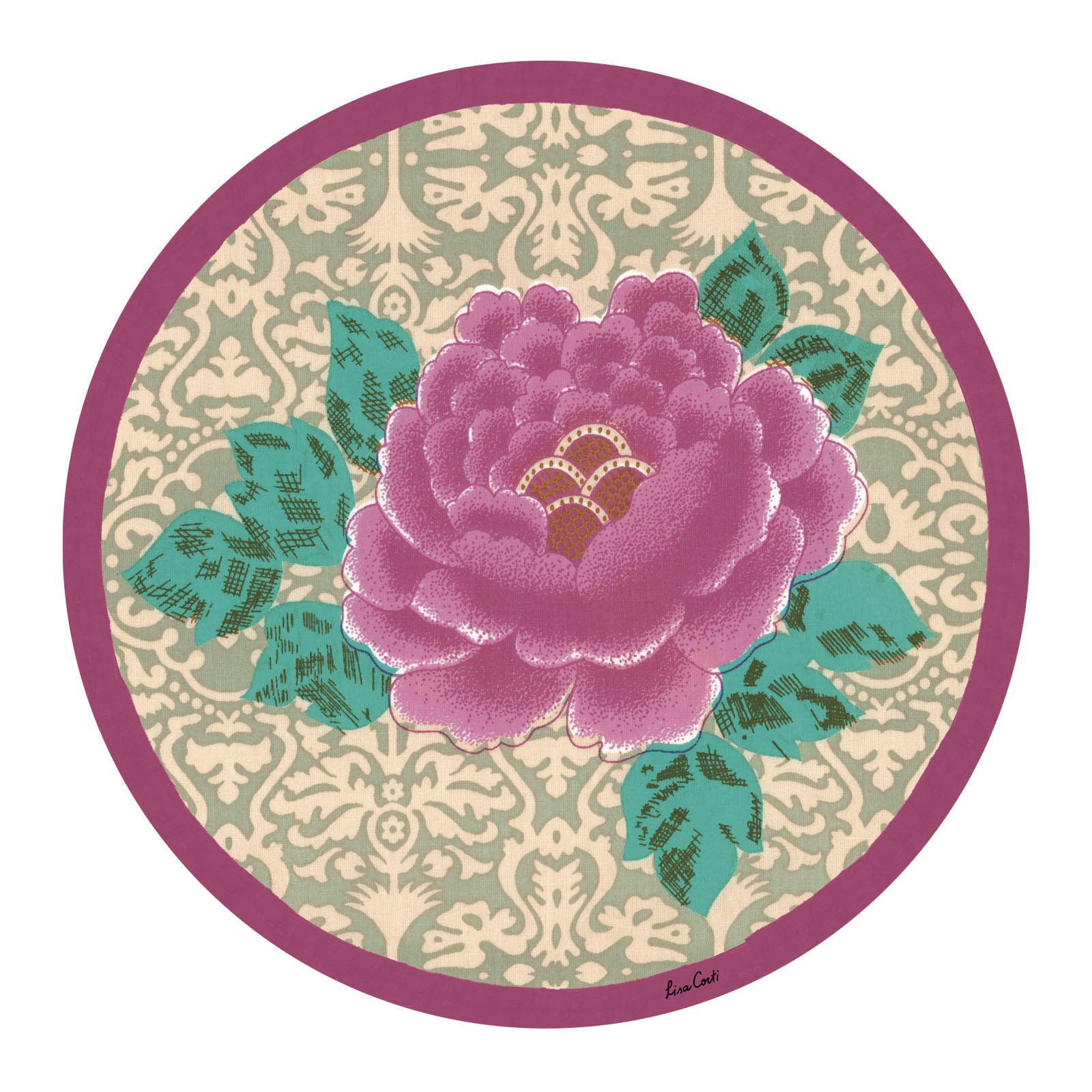 masonite placemat 34cm--sunrise celedon 