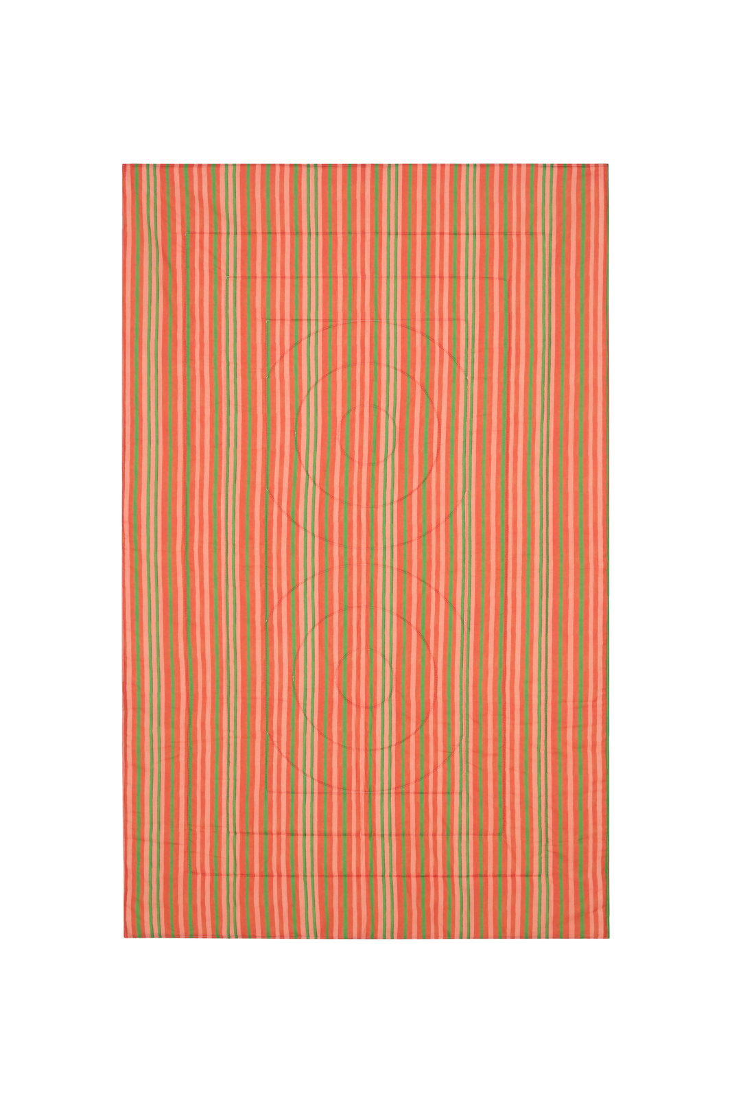 reversible quilt 100x180cm--hima big flower turquoise