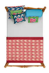 reversible quilt 110x180cm--nina rose mint