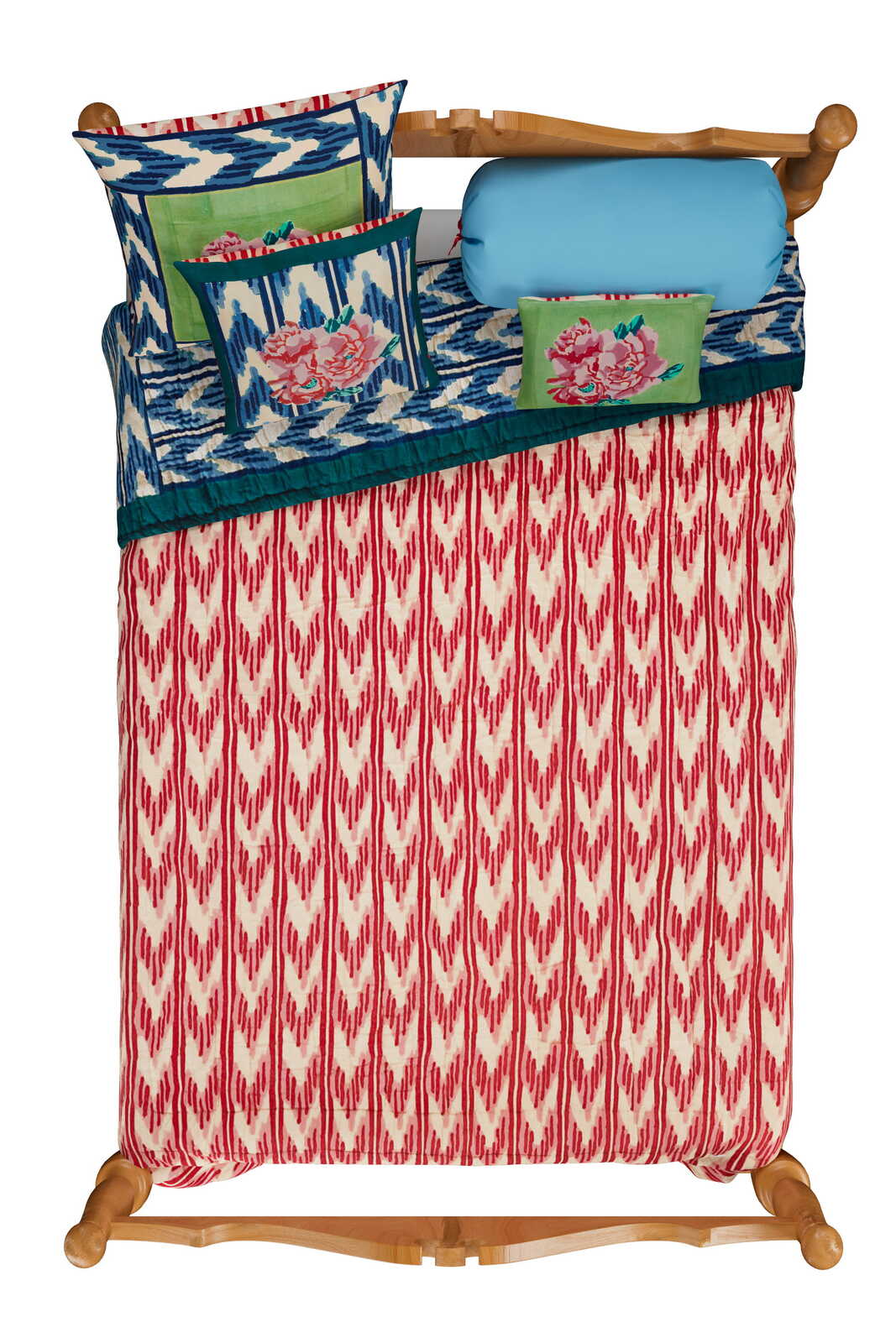 reversible quilt 220x270cm--nina rose mint