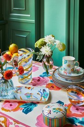 piatto da portata in porcellana--japanese light blue 