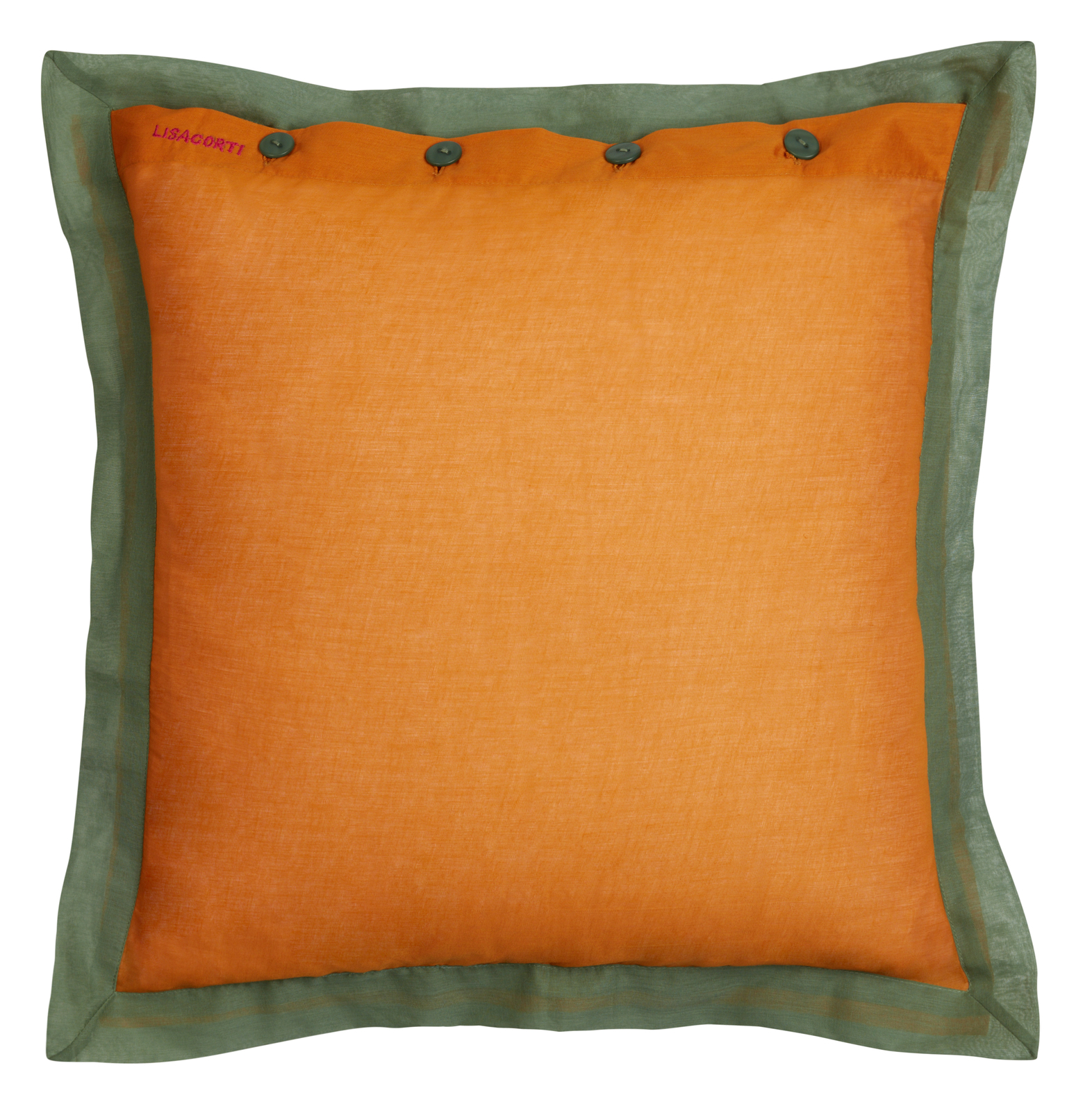 federa organza 45x45cm--cinnamon sage