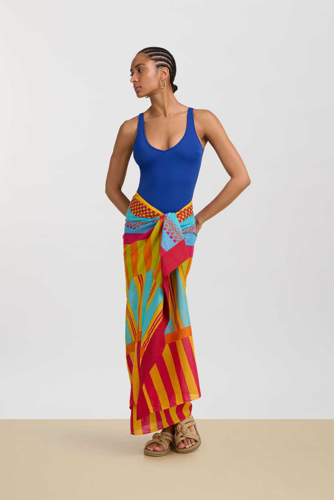 pareo--multistripes gold 