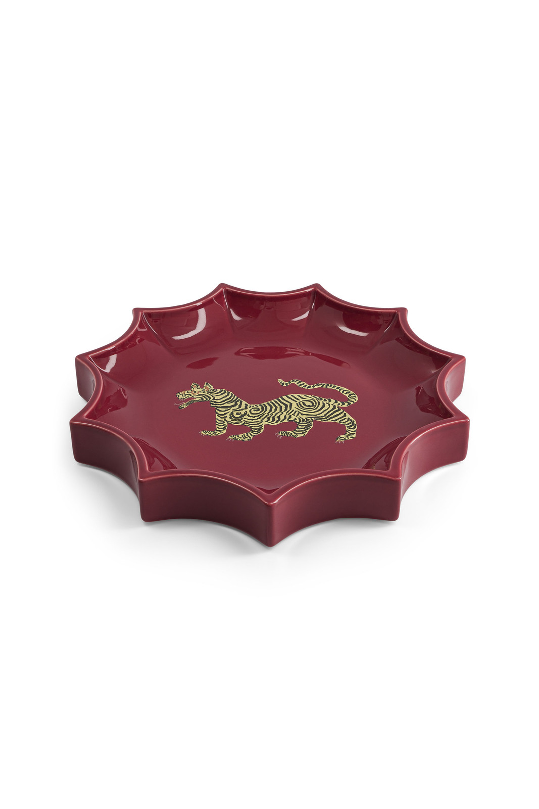 lisa corti x the socialite family tasca tray--tiger bordeaux 