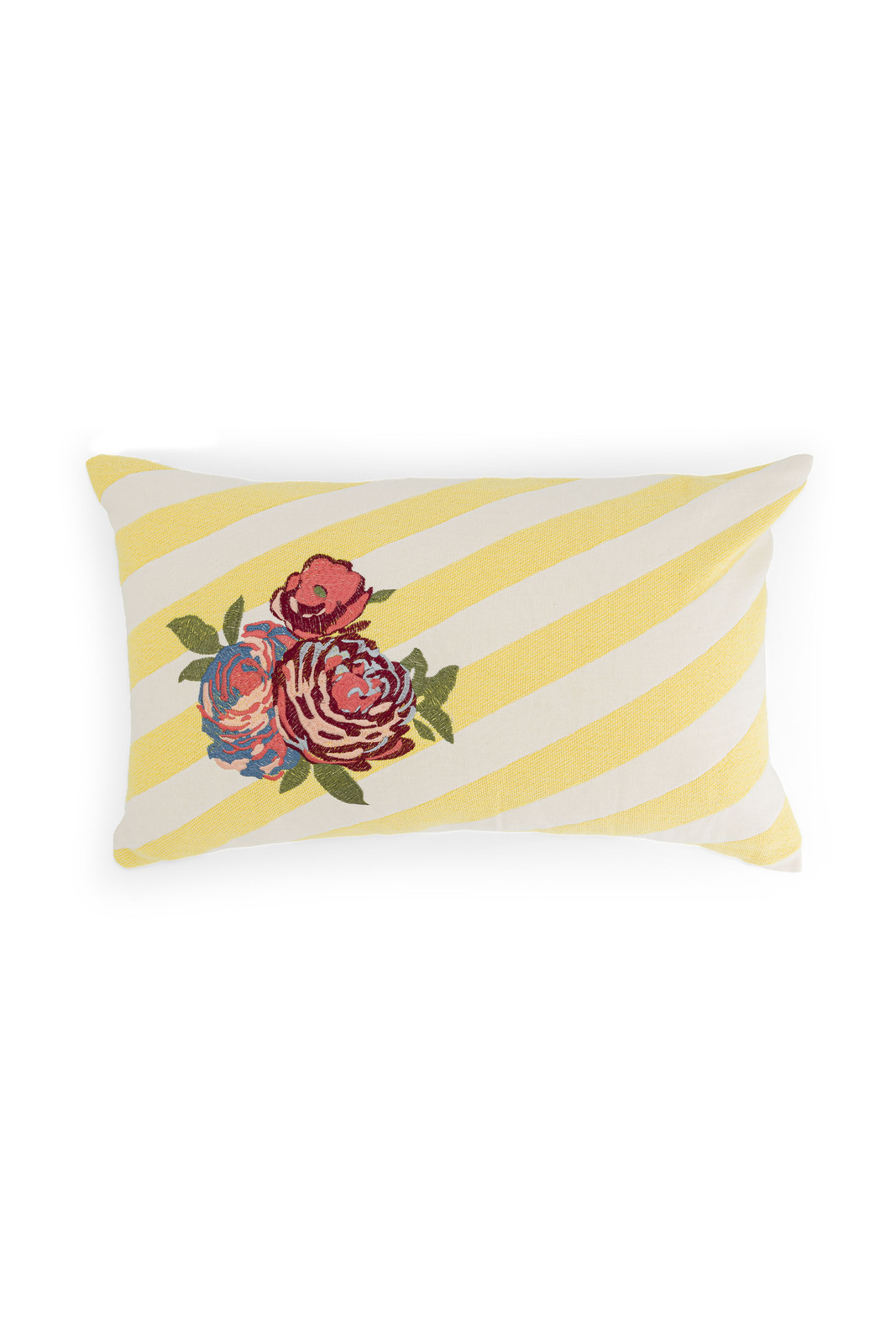 lisa corti x the socialite family cuscino carino--bold rose stripes yellow