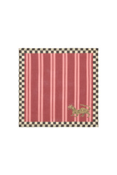 lisa corti x the socialite family cotton napkin 50x50cm--tiger bordeaux