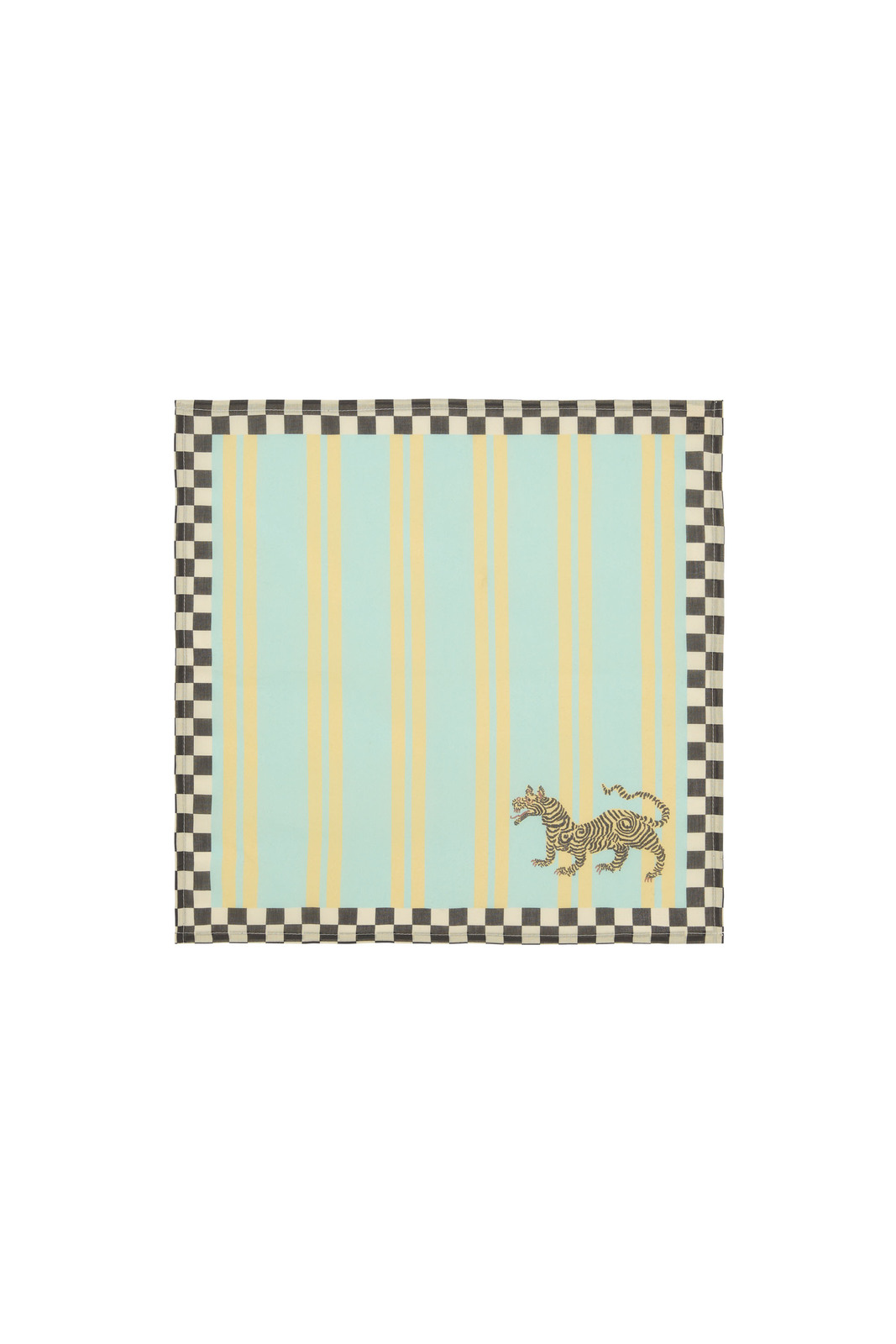 tovagliolo cotone 50x50cm--tiger light blue