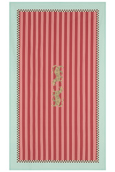 lisa corti x the socialite family cotton cloth 140x240cm--tiger bordeaux