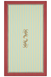 lisa corti x the socialite family cotton cloth 140x240cm--tiger light blue