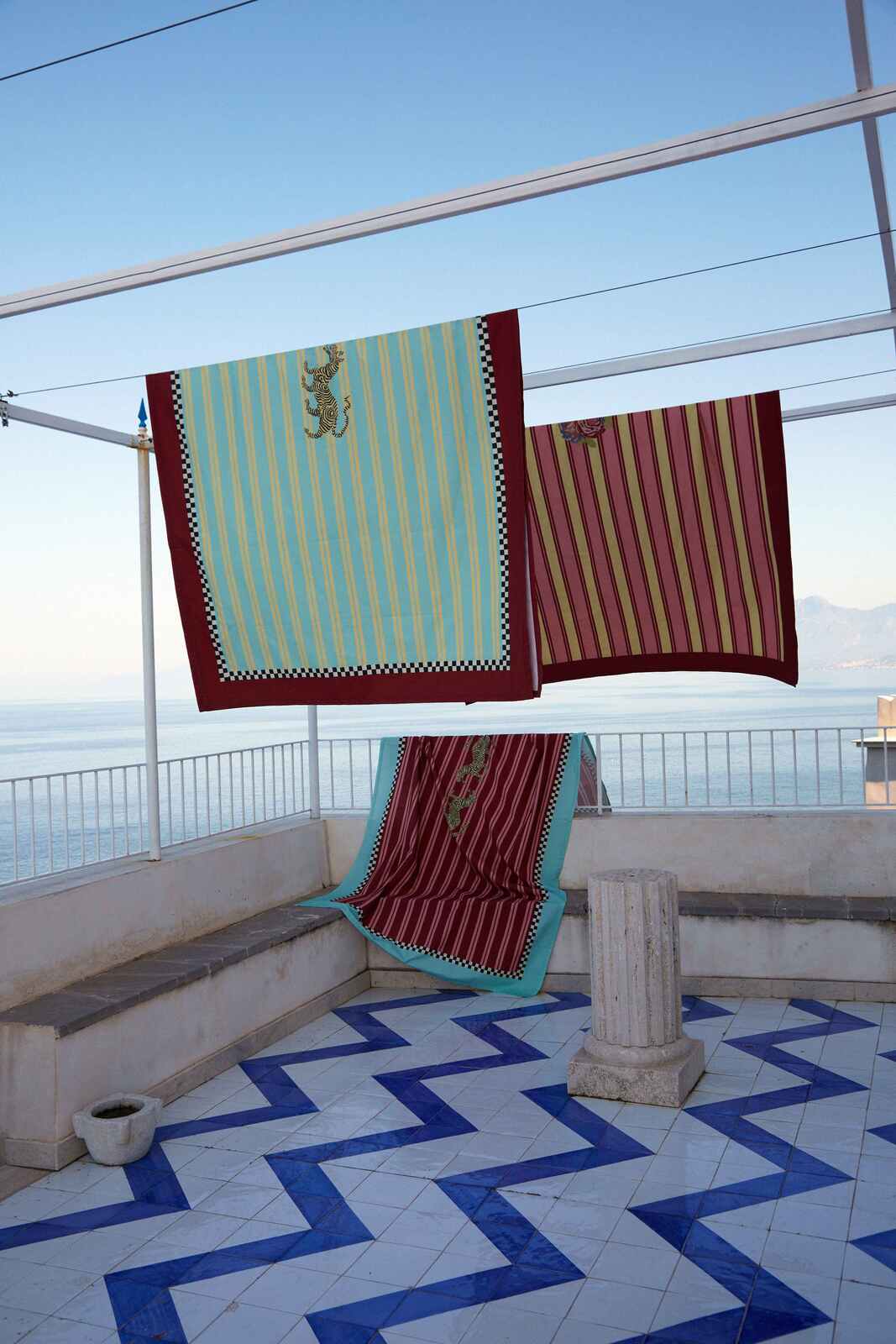 telo cotone 140x240cm--tiger light blue