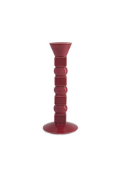 lisa corti x the socialite family anna big candleholder --maroon bordeaux 