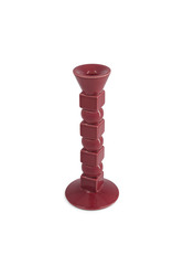lisa corti x the socialite family anna big candleholder --maroon bordeaux 