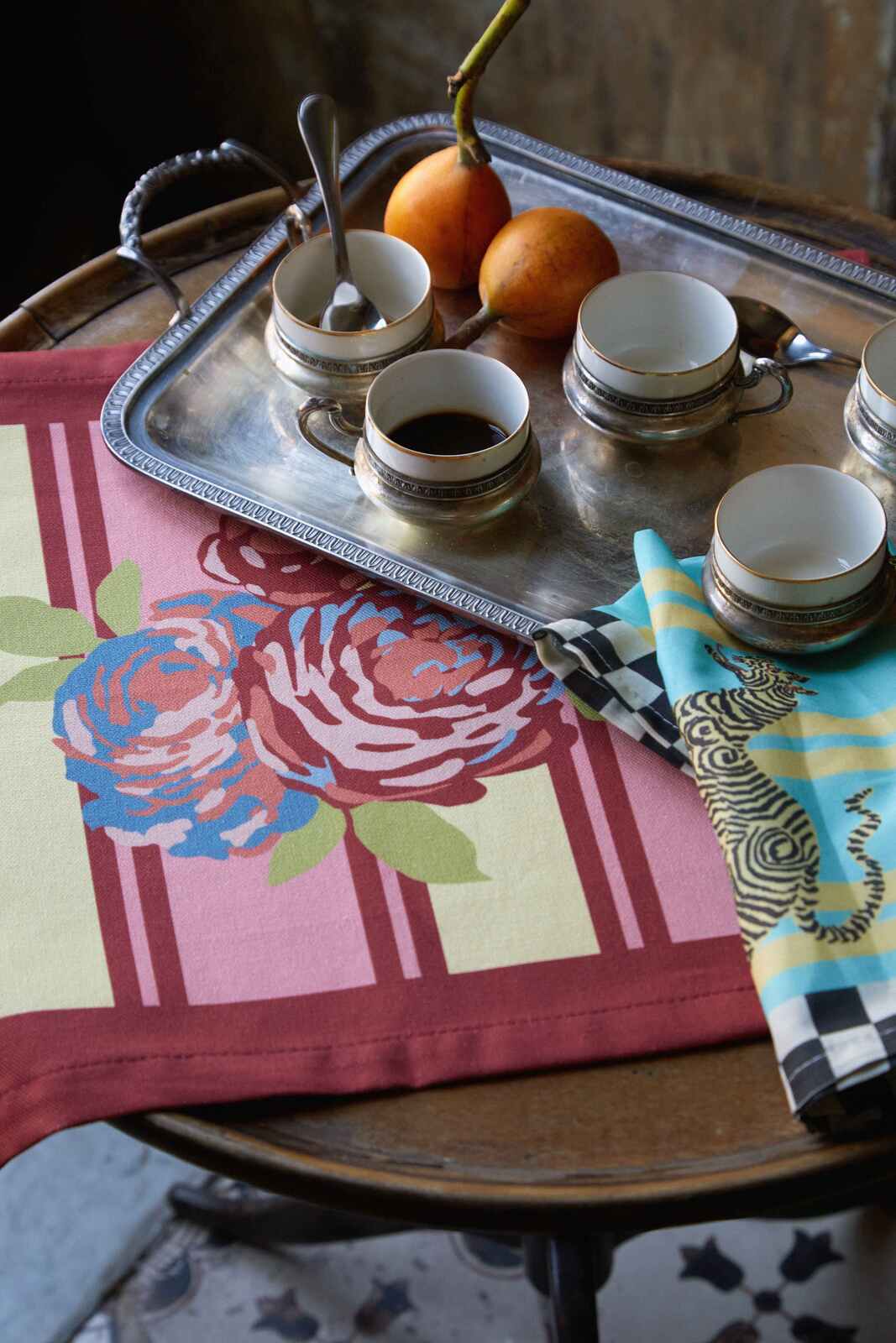 lisa corti x the socialite family tovaglietta cotone 35x48cm--bold rose butter pink