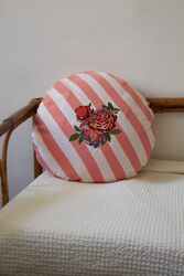 lisa corti x the socialite family bomboloni cushion--bold rose