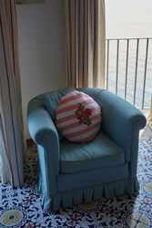 lisa corti x the socialite family bomboloni cushion--bold rose