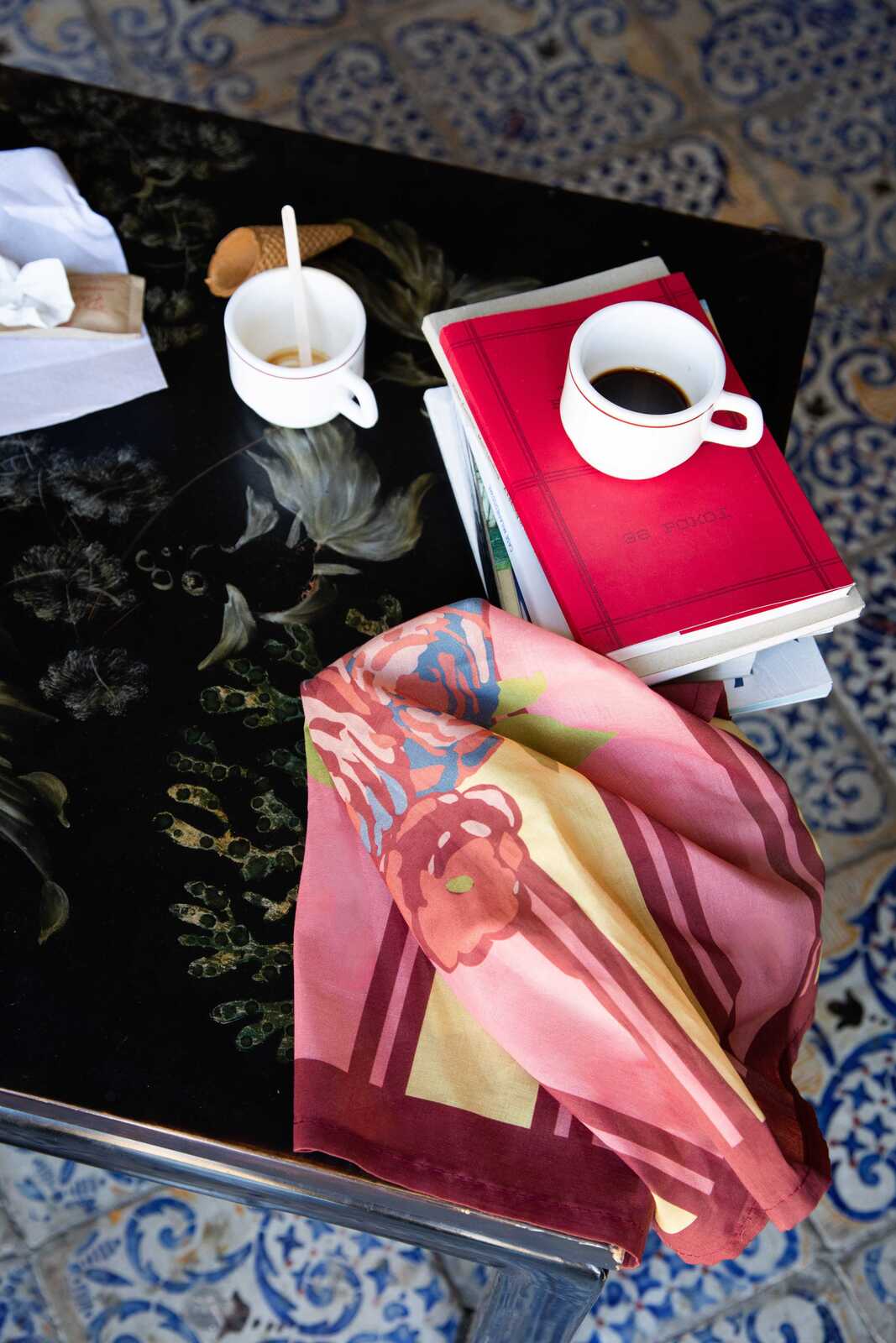 lisa corti x the socialite family cotton napkin 50x50cm--bold rose butter pink