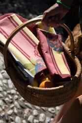 lisa corti x the socialite family cotton napkin 50x50cm--bold rose butter pink